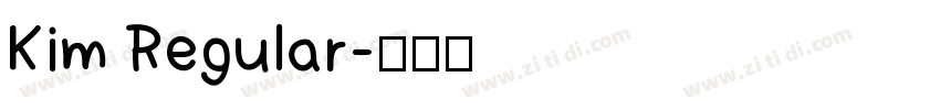 Kim Regular字体转换